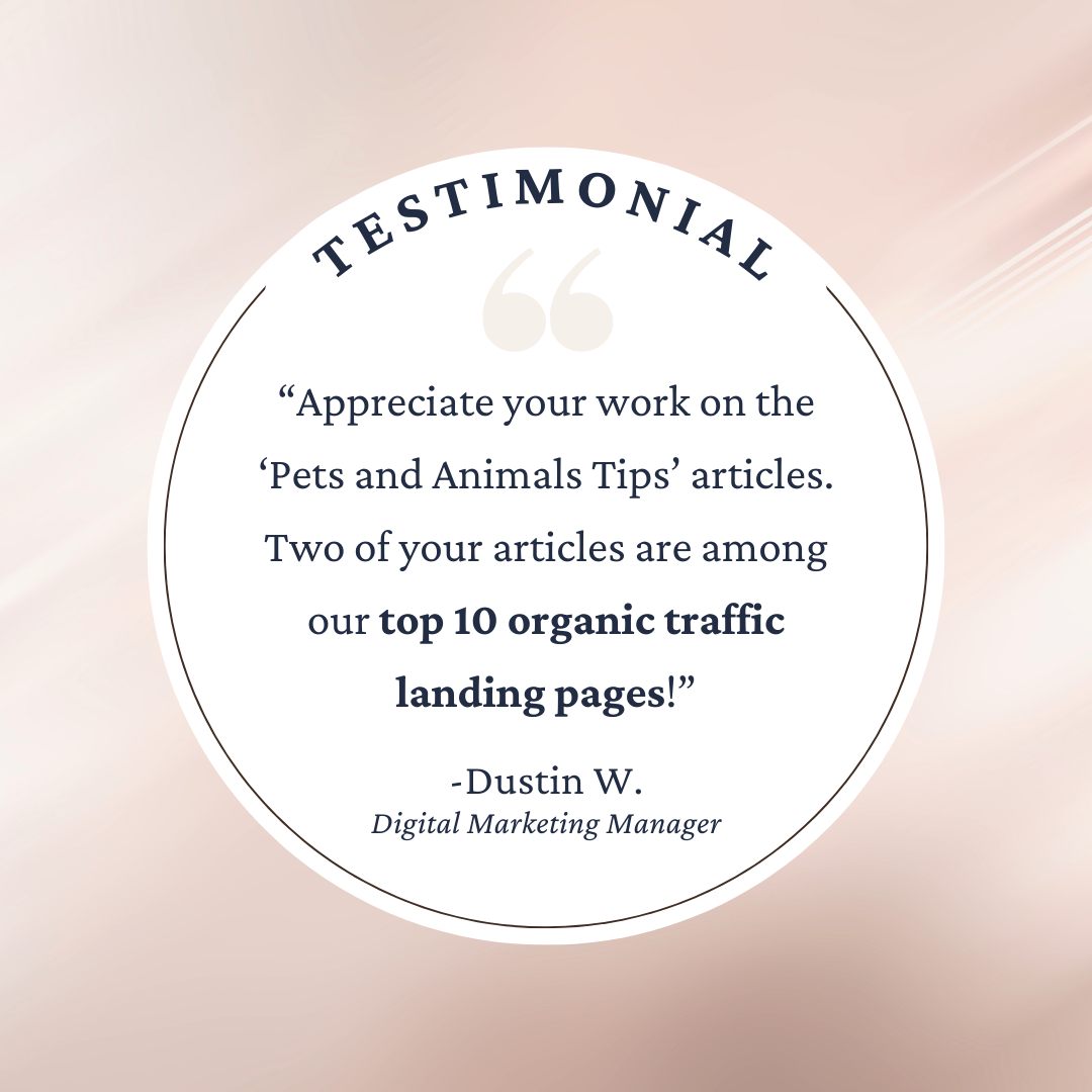 Dustin Testimonial About Shelby, Freelance Beauty Copywriter Dustin Testimonial About Shelby, Freelance Beauty Copywriter