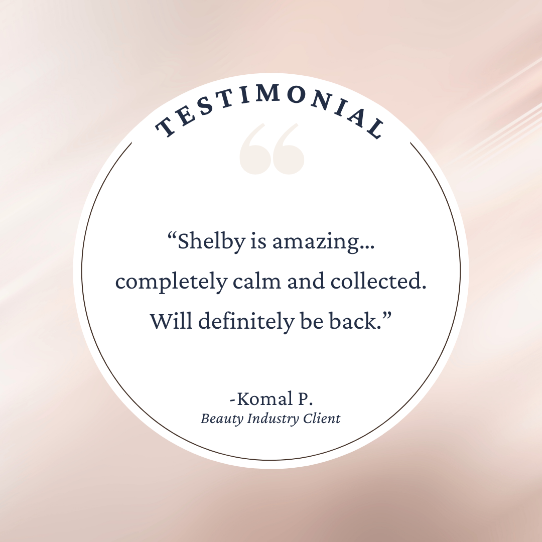 Komal Testimonial About Shelby, Freelance Beauty Copywriter Komal Testimonial About Shelby, Freelance Beauty Copywriter