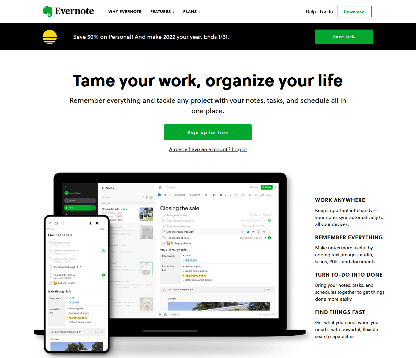 Content marketing tools: Evernote
